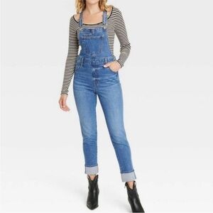 Universal Thread Denim Overalls Womens Size 8/29 Medium Wash Stretch Jean